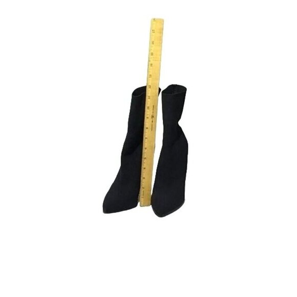 Steve Madden Century Black Heeled Sock Booties Boots size 8 Knit upper is breath - Picture 6 of 6